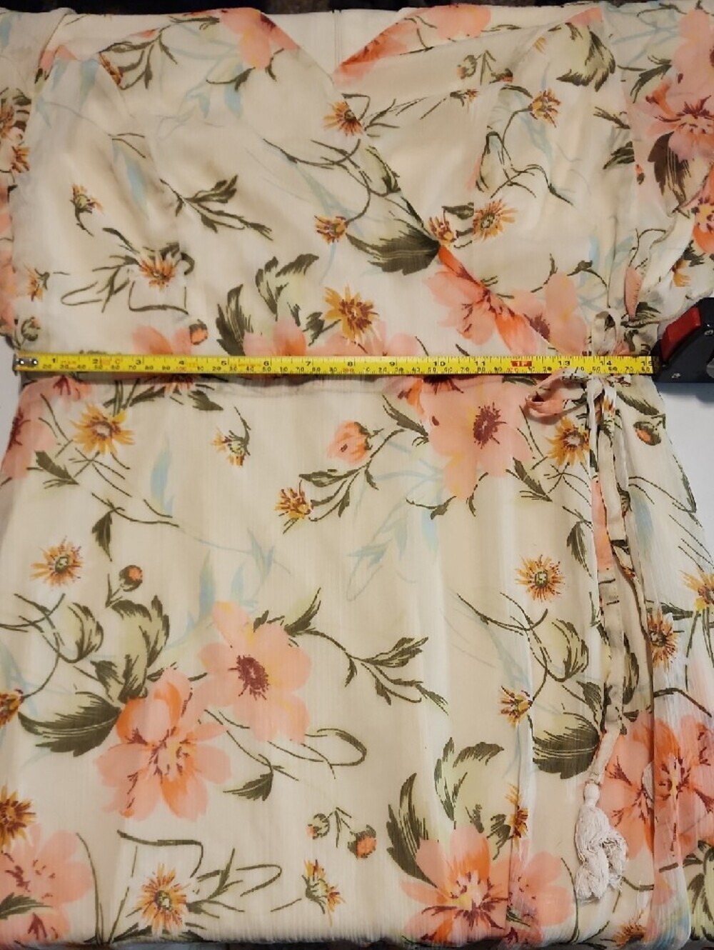 Salt And Sugar Floral High-Low Dress in Cream And Pink - Picture 5 of 11